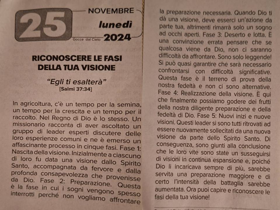 Meditazione 25.11